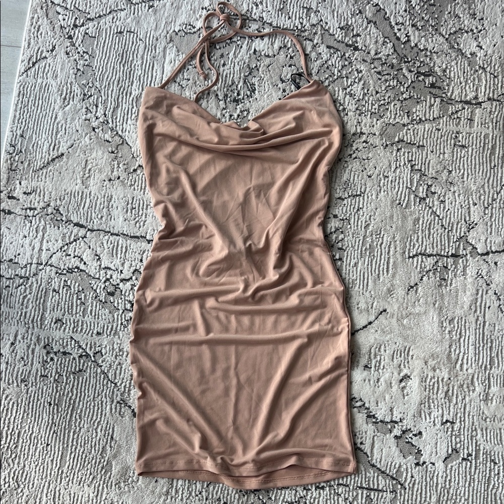 Forever 21 Tan Backless Dress